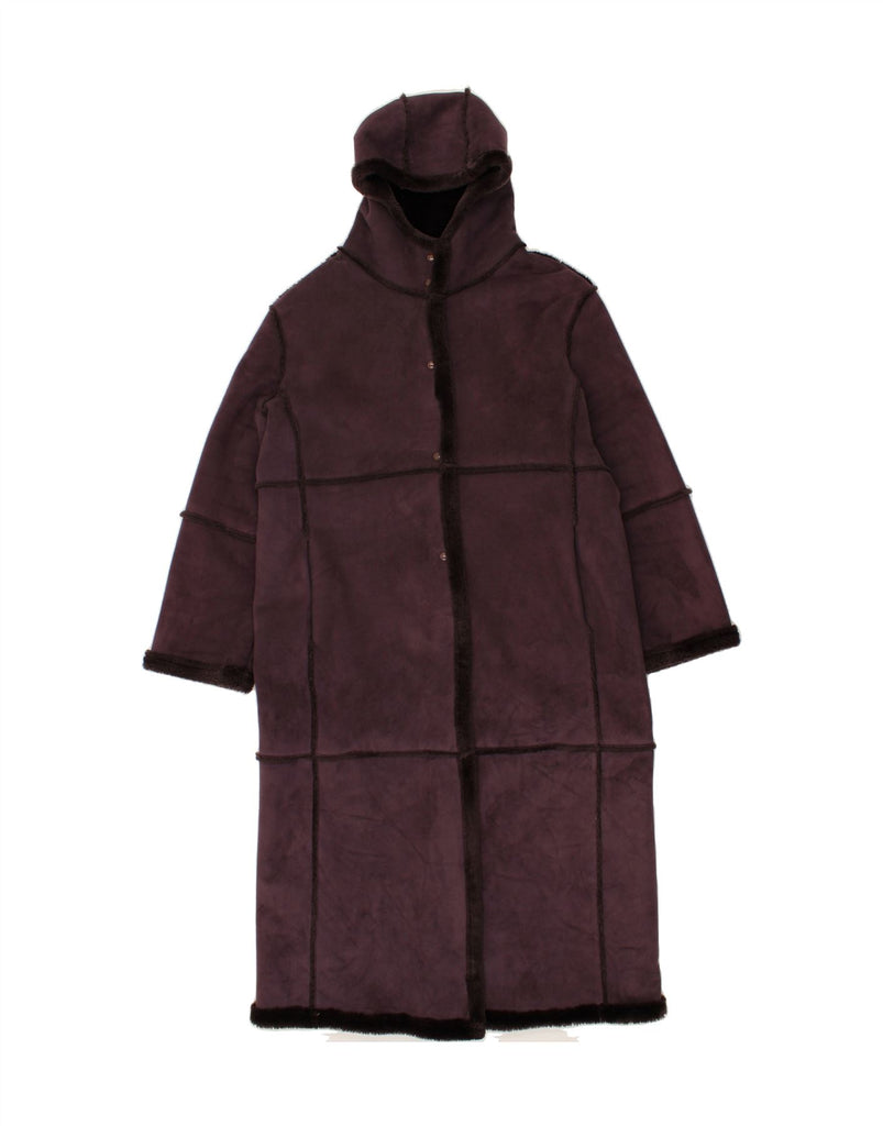 CONBIPEL Womens Sherpa Coat IT 48 XL Purple Acrylic Vintage Conbipel and Second-Hand Conbipel from Messina Hembry 