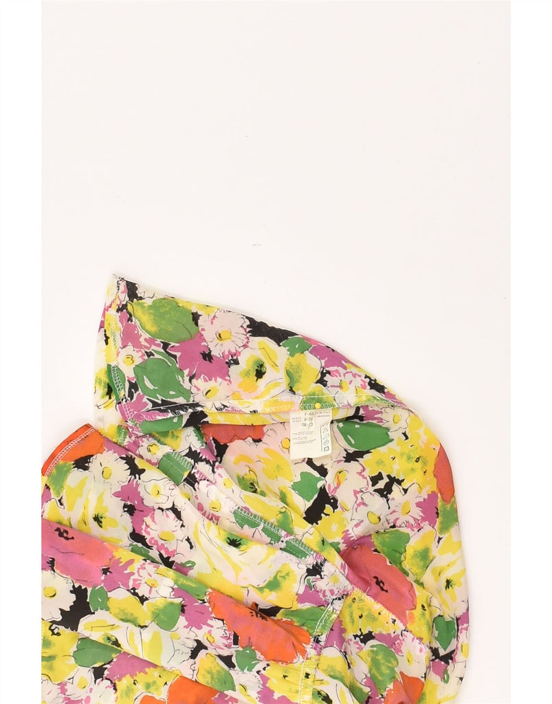FIORELLA RUBINO Womens Shirt Blouse UK 12 Medium Multicoloured Floral | Vintage Fiorella Rubino | Thrift | Second-Hand Fiorella Rubino | Used Clothing | Messina Hembry 