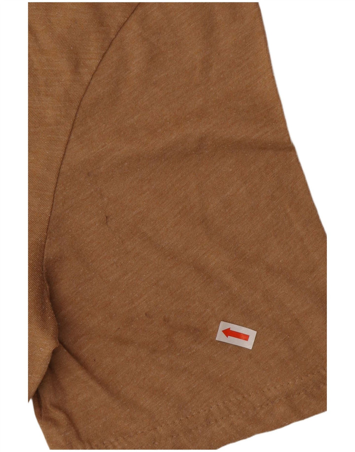 J. Crew Mens T-Shirt Top Medium Beige Flecked Cotton