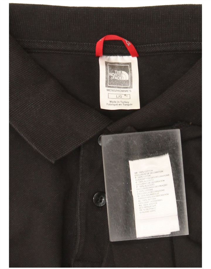The North Face Mens Polo Shirt Large Black Cotton