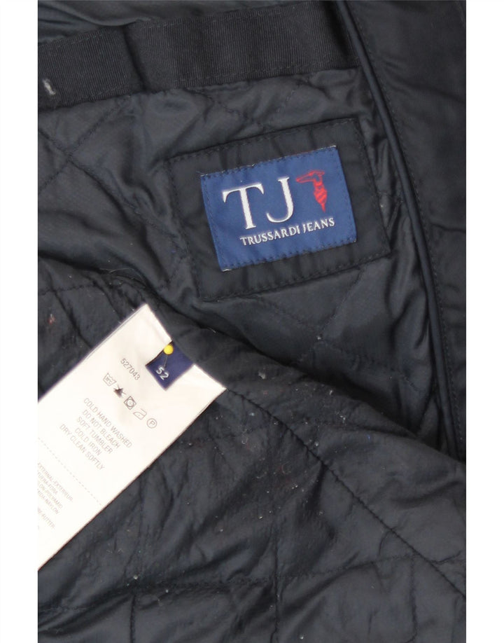 Trussardi Jeans Mens Utility Jacket IT 52 UTILIXL Navy Blue Classic
