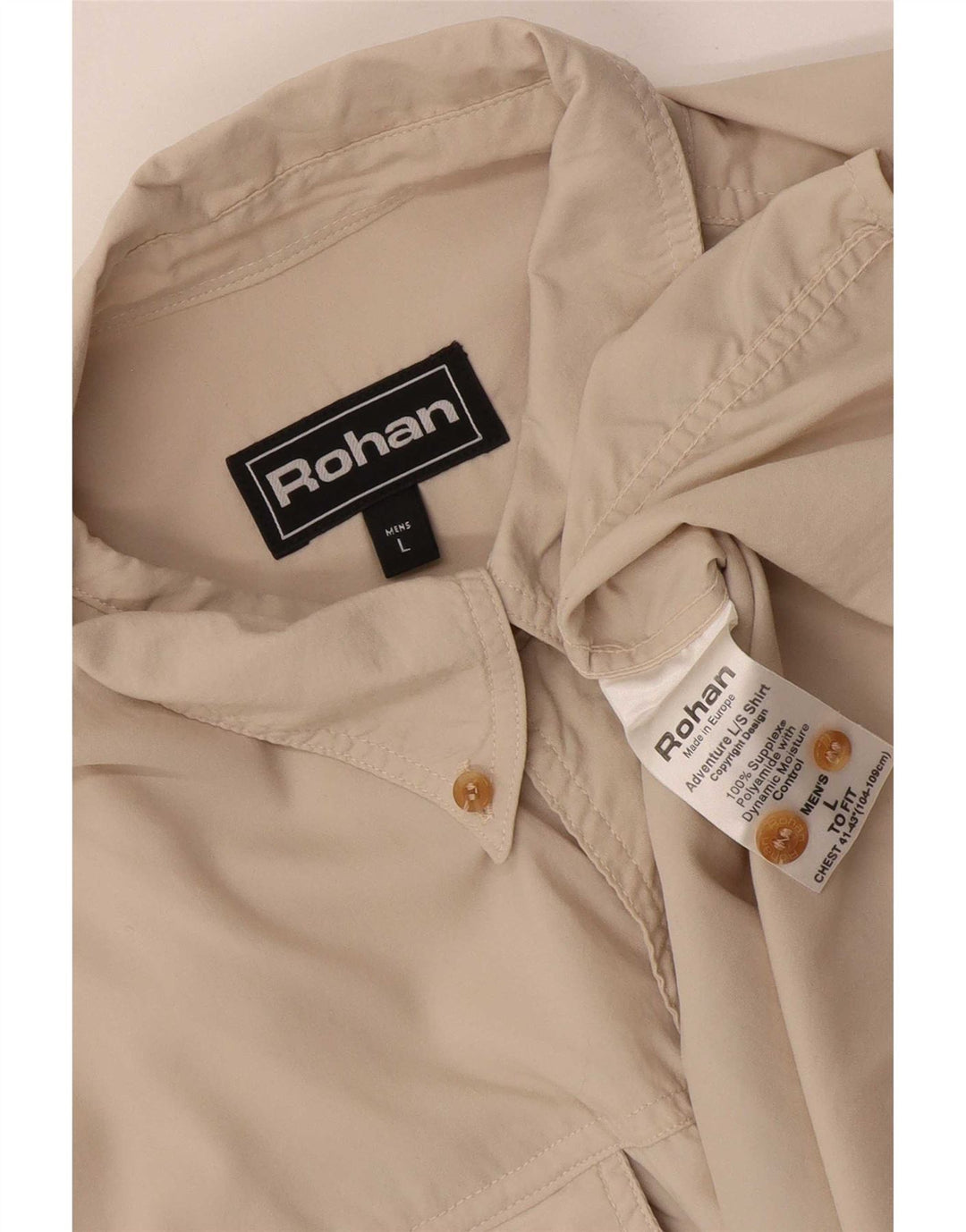 Rohan Mens Shirt Large Beige Polyamide