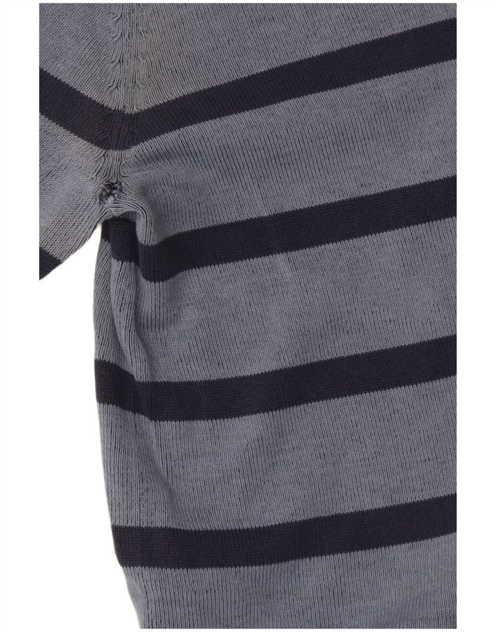 Canda Mens Crew Neck Jumper Sweater 2XL Blue Striped