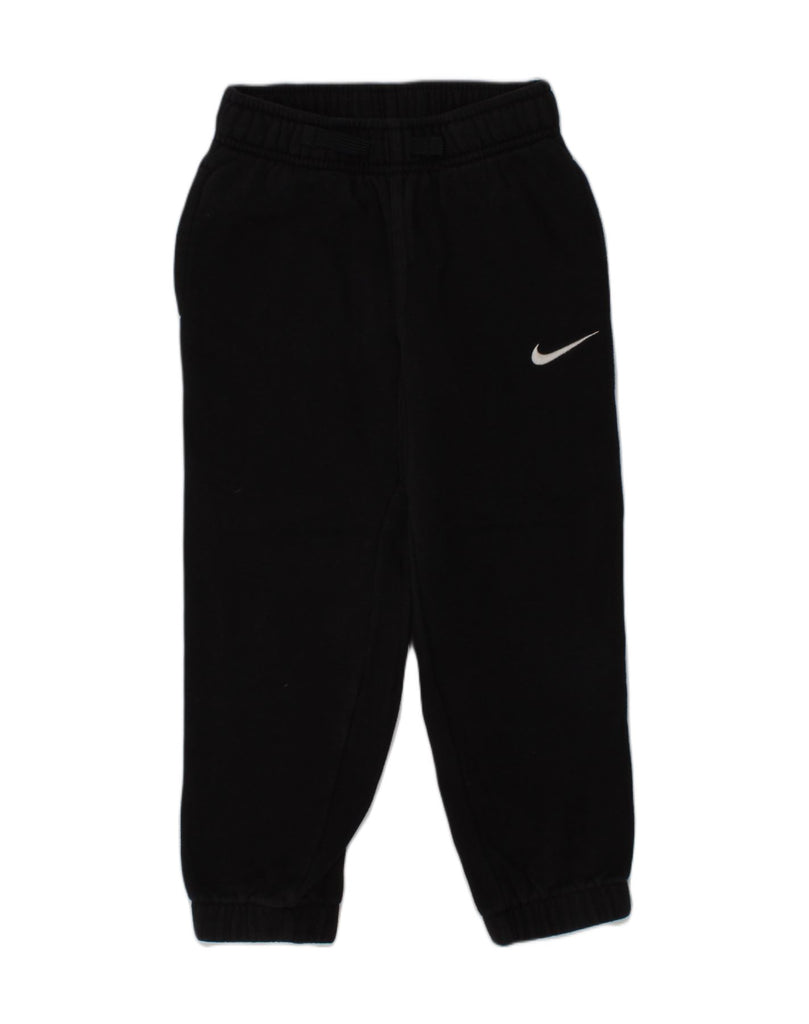 NIKE Boys Tracksuit Trousers Joggers 5-6 Years Medium  Black Cotton | Vintage Nike | Thrift | Second-Hand Nike | Used Clothing | Messina Hembry 