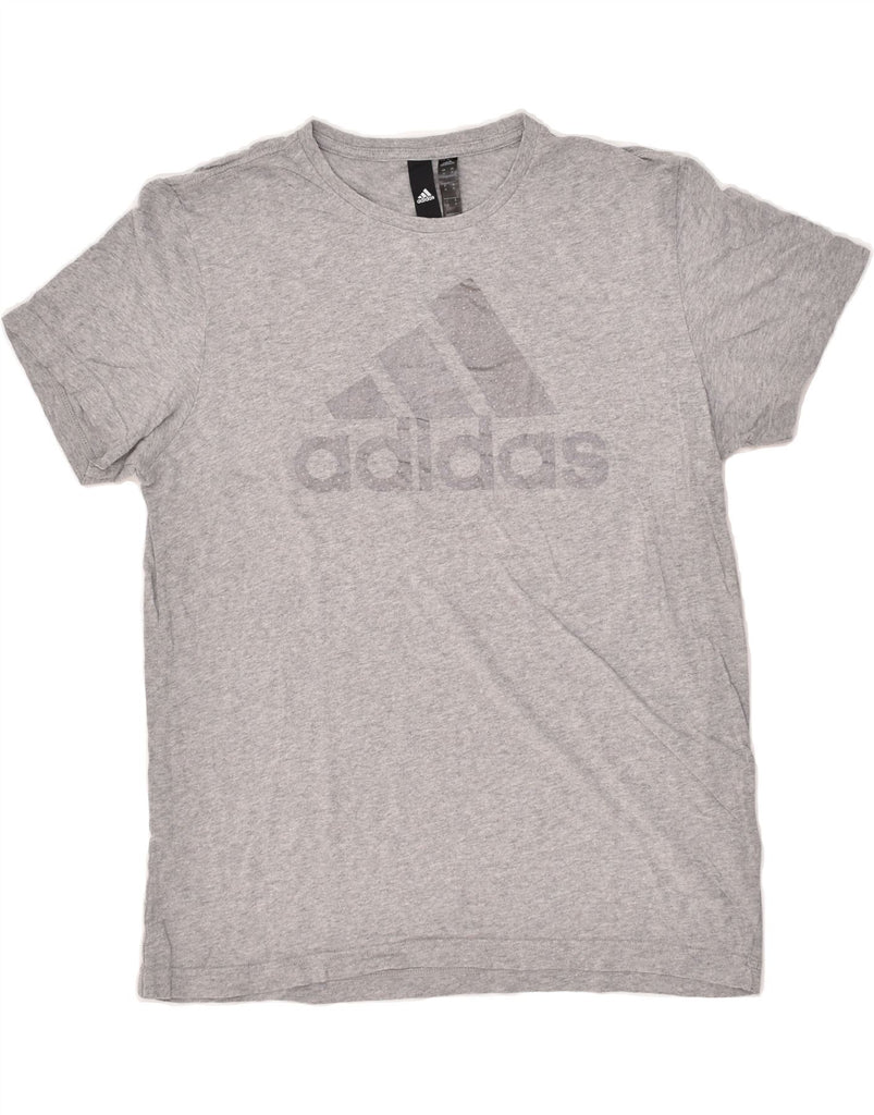 ADIDAS Mens Graphic T-Shirt Top Medium Grey Cotton | Vintage Adidas | Thrift | Second-Hand Adidas | Used Clothing | Messina Hembry 