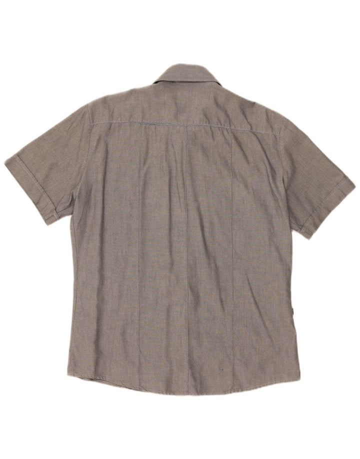 Blauer Mens Short Sleeve Shirt XL Grey Cotton