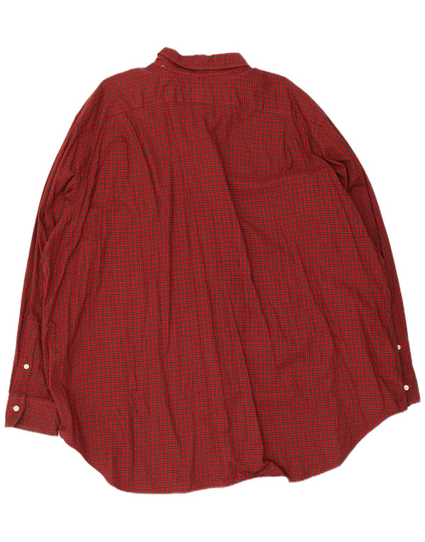 Polo Ralph Lauren Mens Shirt 3XL Red Check Cotton