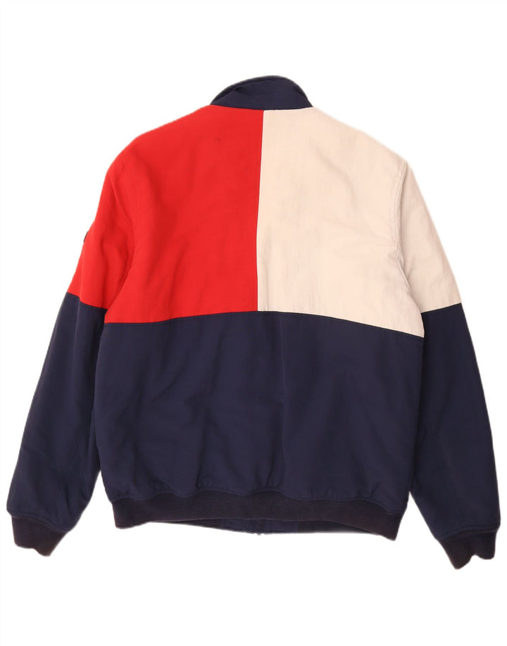 Tommy Hilfiger Mens Bomber Jacket UK 40 Large Multicoloured Colourblock