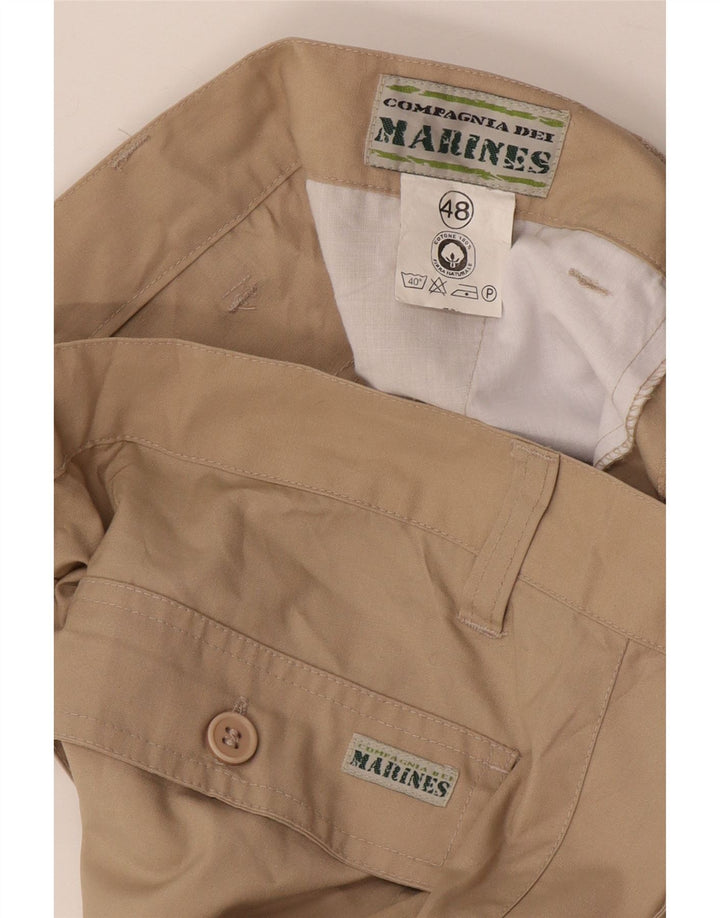 Vintage Mens Cargo Shorts IT 48 Medium W32  Beige