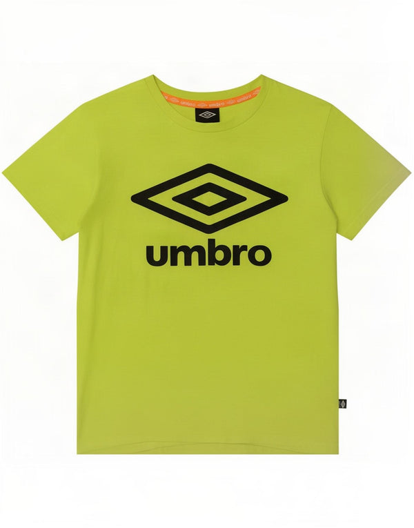 Umbro Boys Graphic T-Shirt Top 12-13 Years XL Green Polyester