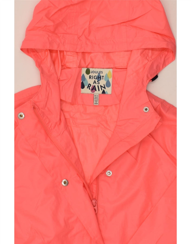 JOULES Womens Hooded Rain Jacket UK 12 Medium Pink Polyester | Vintage Joules | Thrift | Second-Hand Joules | Used Clothing | Messina Hembry 