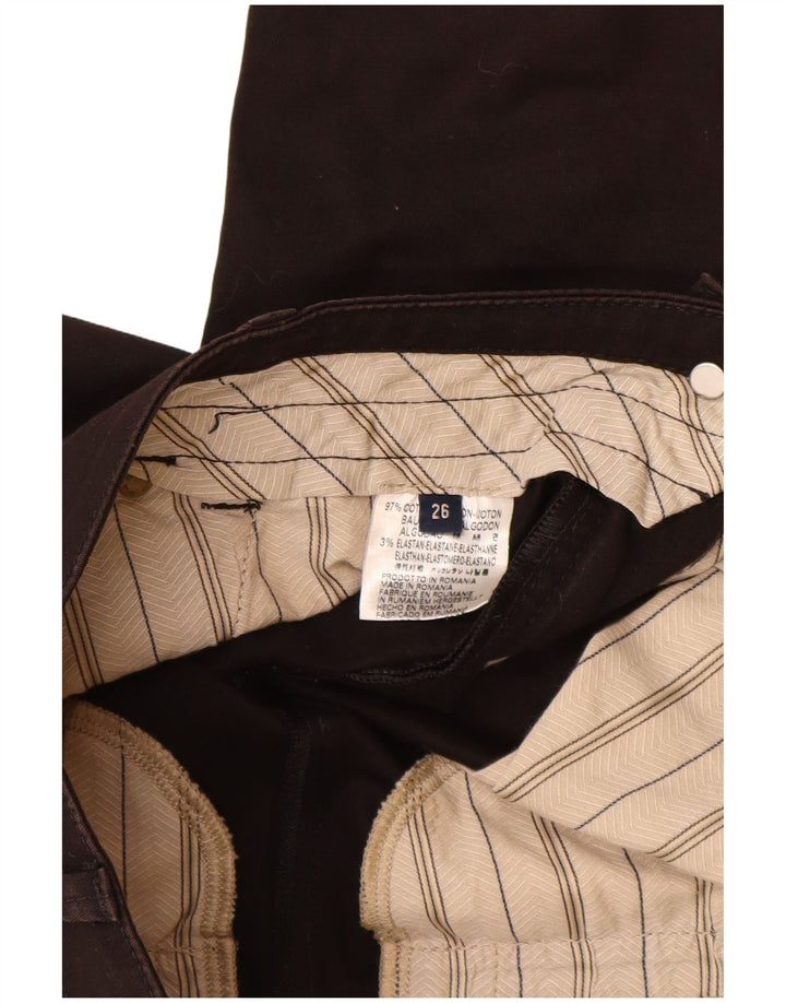GAS Womens Chino Shorts W26 Small Black Cotton