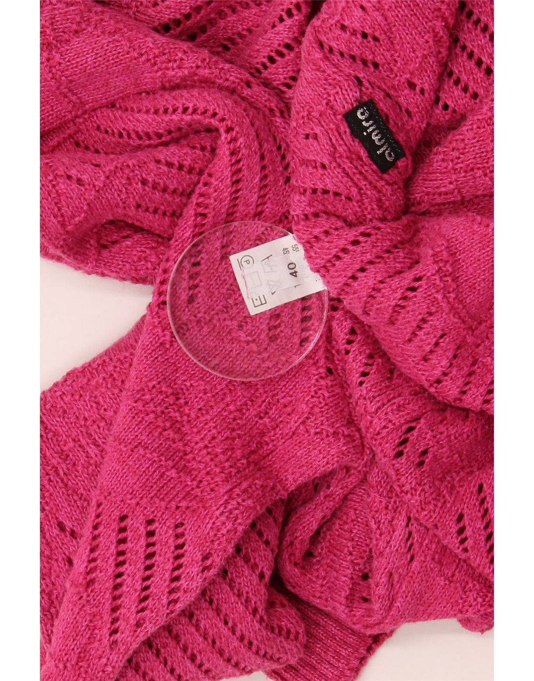 Almira Womens Oversized Crew Neck Jumper Sweater IT 40 Small Pink Cotton