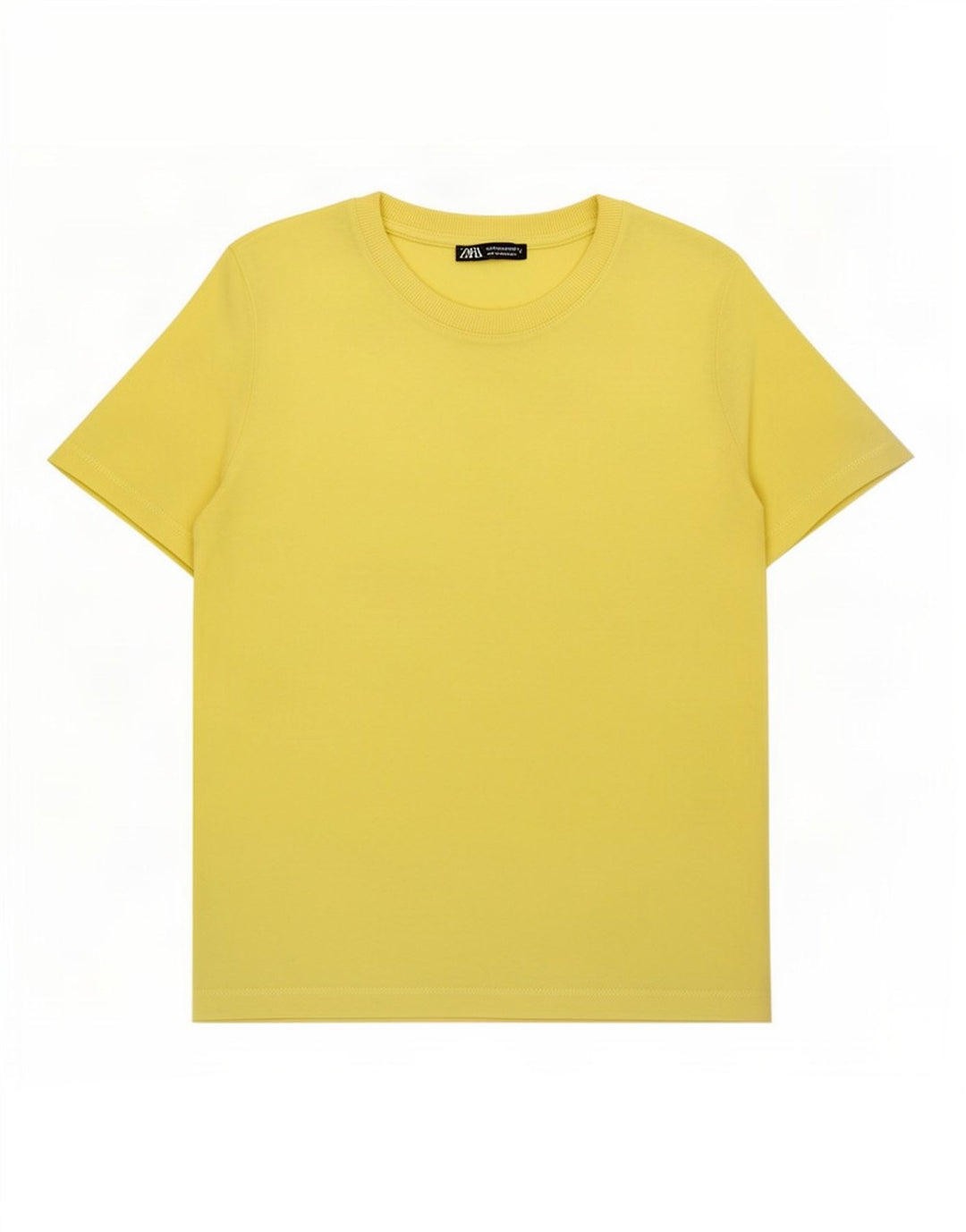 Zara Womens T-Shirt Top UK 14 Medium Yellow