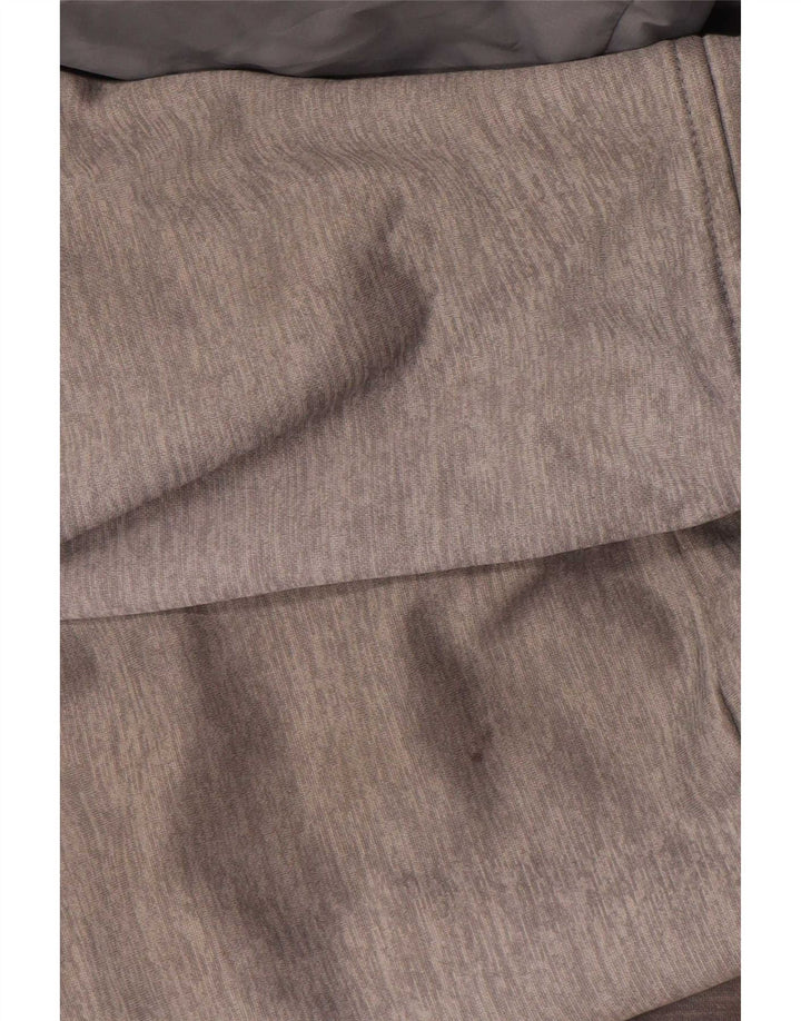 The North Face Mens Zip Neck Hoodie Jumper Small Grey Colourblock Polyester