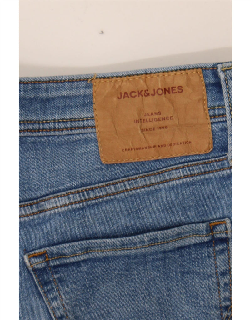 JACK & JONES Mens Liam Distressed Skinny Jeans W31 L32  Blue Cotton Vintage Jack & Jones and Second-Hand Jack & Jones from Messina Hembry 