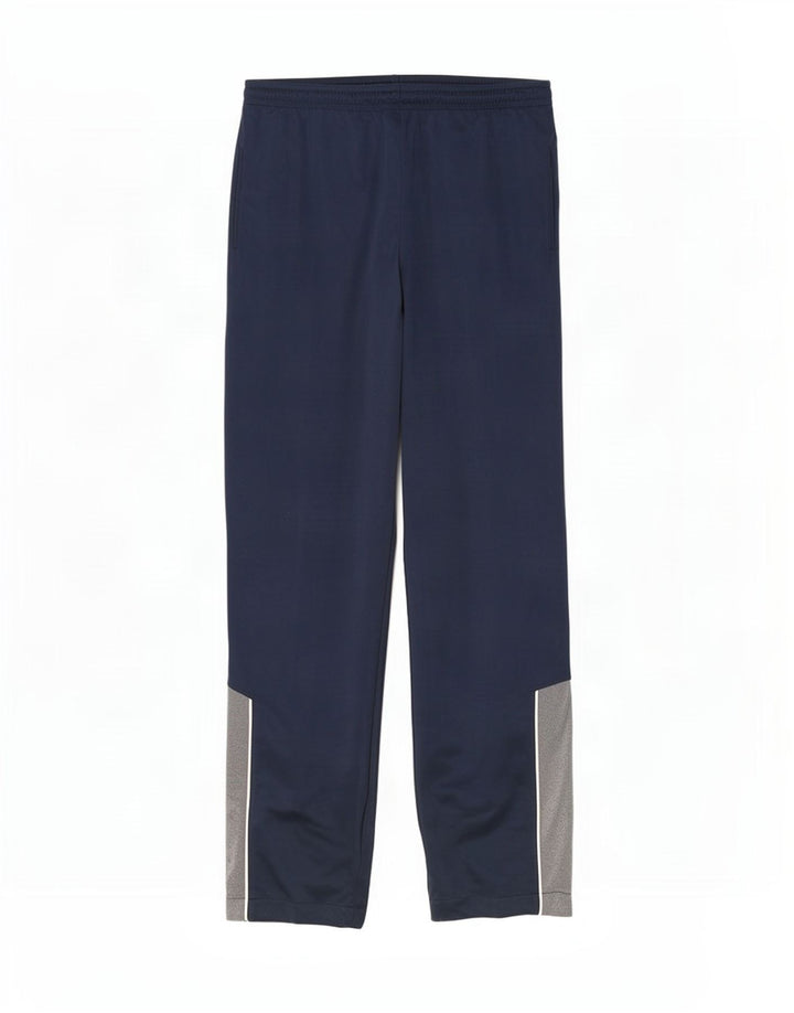 Reebok Mens Tracksuit Trousers Large Navy Blue Colourblock