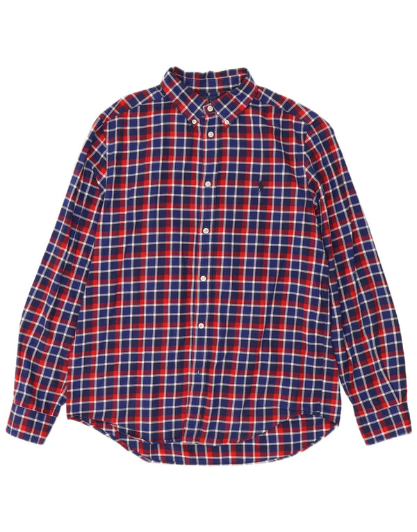 Ralph Lauren Boys Flannel Shirt 15-16 Years XL Multicoloured Check Cotton