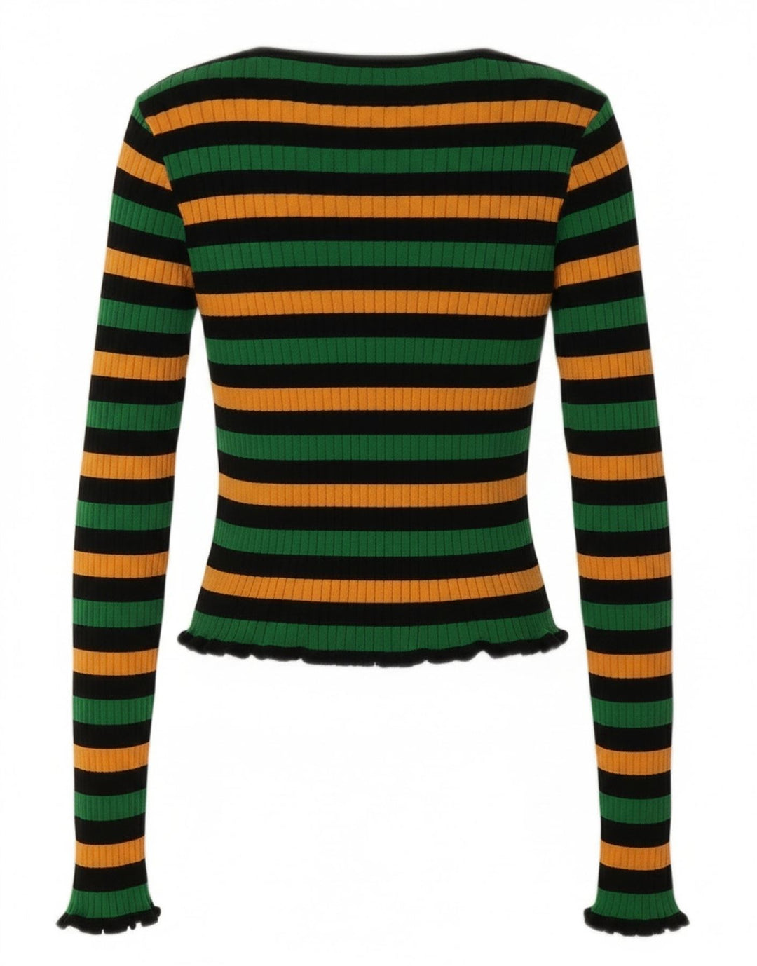 Zara Womens Crop Top UK 12 Medium Multicoloured Striped