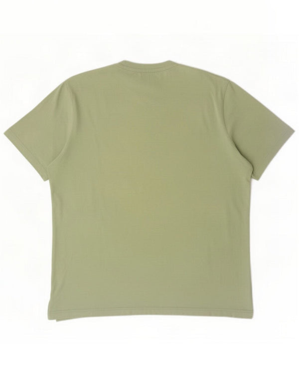 Puma Mens Graphic T-Shirt Top XL Green Cotton