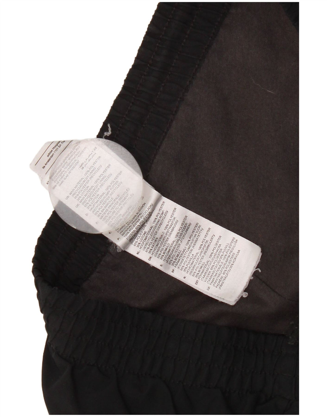 Adidas Mens Tracksuit Trousers Joggers Medium Black Colourblock Polyester