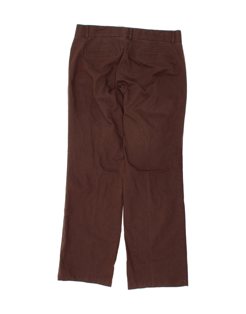 DOCKERS Womens Straight Casual Trousers US 12 Large W34 L31 Brown Cotton Vintage Dockers and Second-Hand Dockers from Messina Hembry 