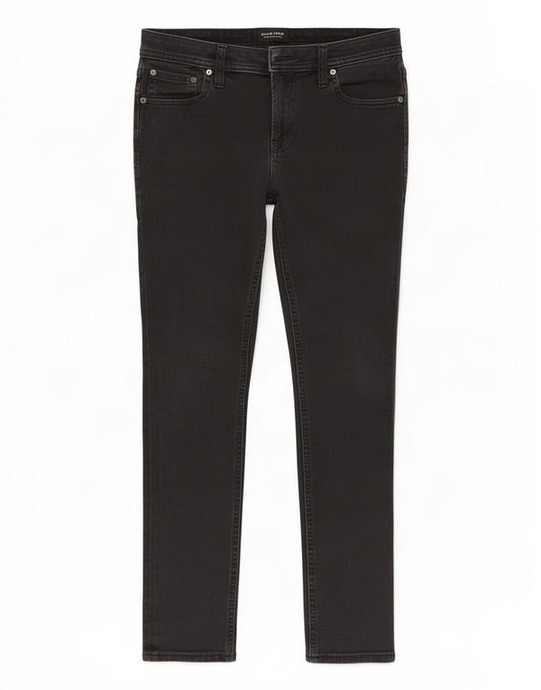 Jack & Jones Mens Liam Skinny Jeans W31 L28 Black Cotton