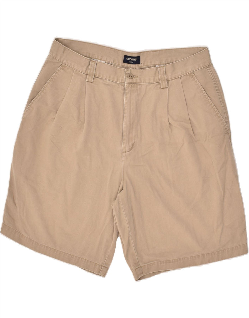 DOCKERS Mens Khakis Chino Shorts W36 Large Beige Cotton | Vintage Dockers | Thrift | Second-Hand Dockers | Used Clothing | Messina Hembry 