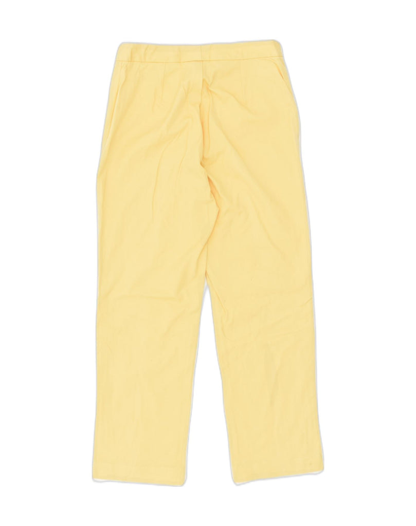 BROOKSFIELD Womens Straight Capri Trousers IT 40 Small W22 L23 Yellow | Vintage Brooksfield | Thrift | Second-Hand Brooksfield | Used Clothing | Messina Hembry 