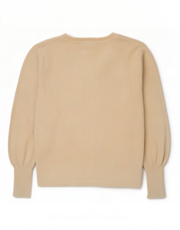 Marks & Spencer Womens Boat Neck Jumper Sweater UK 22 3XL Off White Viscose