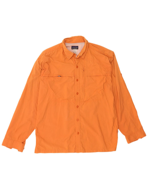 Patagonia Mens Shirt Medium Orange Nylon