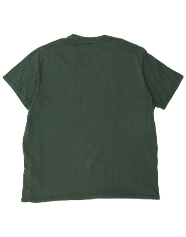 Levi's Mens Standard Graphic T-Shirt Top XL Green Cotton