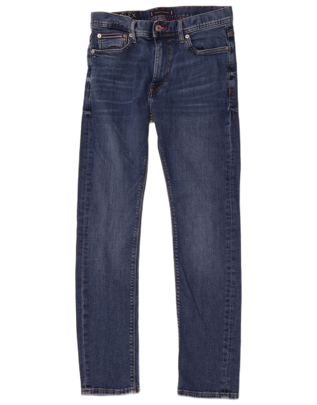 Tommy Hilfiger Mens Flex Slim Jeans W30 L30 Blue Cotton