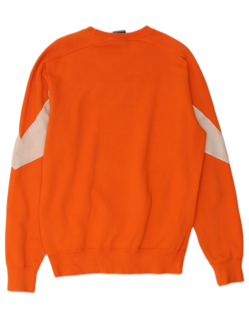 CHAMPION Mens Sweatshirt Jumper Medium Orange Colourblock Cotton Vintage Champion and Second-Hand Champion from Messina Hembry 