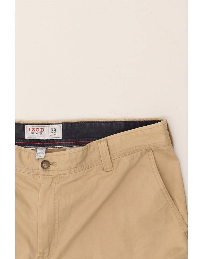 IZOD Mens Salt Water Chino Shorts W38 XL Beige Cotton | Vintage Izod | Thrift | Second-Hand Izod | Used Clothing | Messina Hembry 