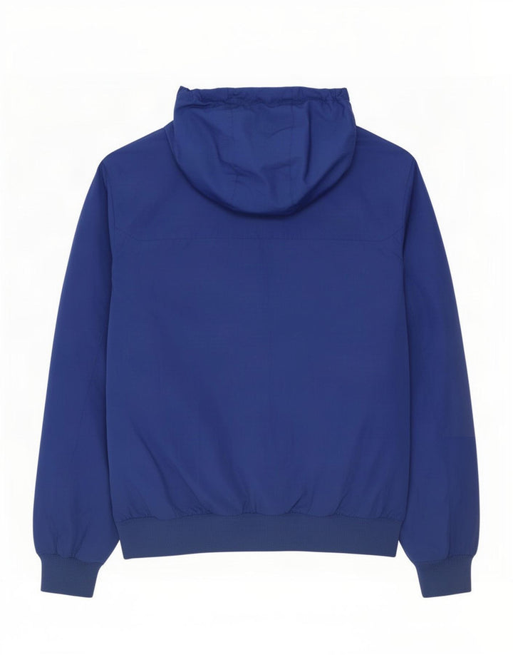 DC Mens Hooded Bomber Jacket UK 42 XL Blue Polyester