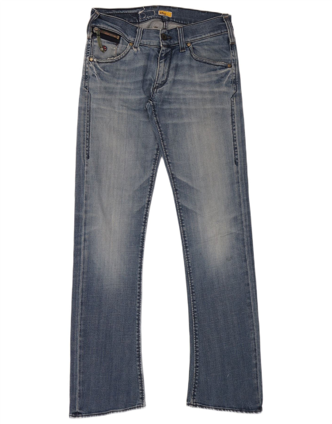Energie Mens Bootcut Jeans W32 L34 Blue Cotton