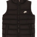 Nike Boys Padded Gilet 12-13 Years Large Black Polyester