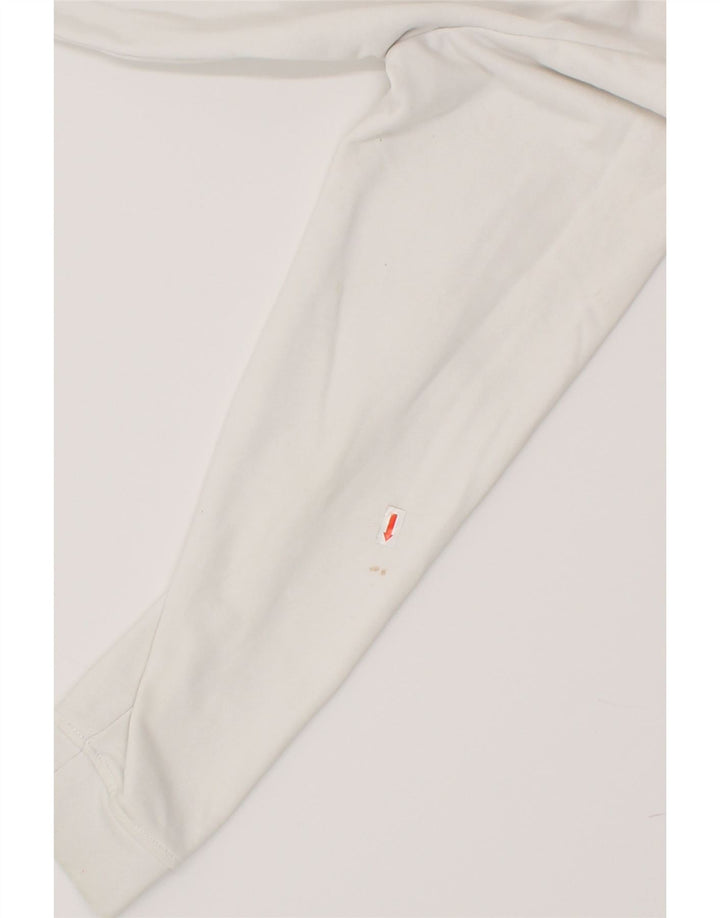 ELLESSE Girls Graphic Hoodie Jumper 11-12 Years White Cotton Vintage Ellesse and Second-Hand Ellesse from Messina Hembry 