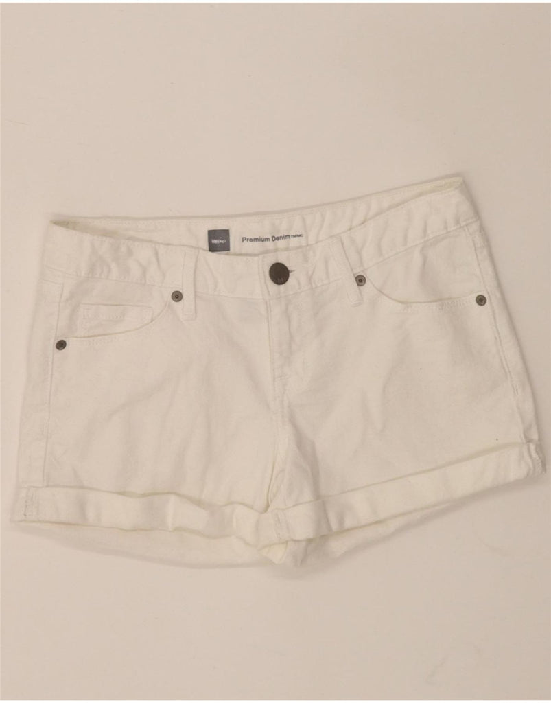 MOSSIMO Womens Denim Shorts US 2 XS W28 White Cotton Vintage Mossimo and Second-Hand Mossimo from Messina Hembry 