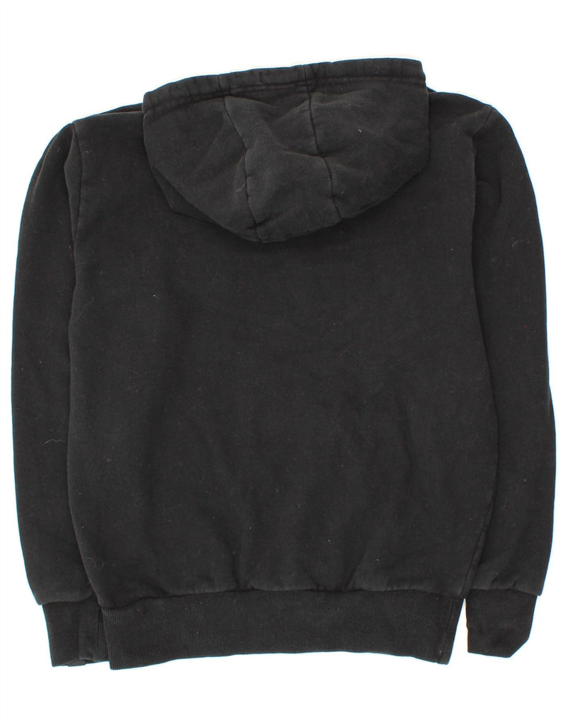 ELLESSE Mens Graphic Hoodie Jumper Small Black Cotton Vintage Ellesse and Second-Hand Ellesse from Messina Hembry 