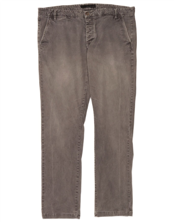Calvin Klein Mens Slim Jeans W36 L32 Grey Cotton