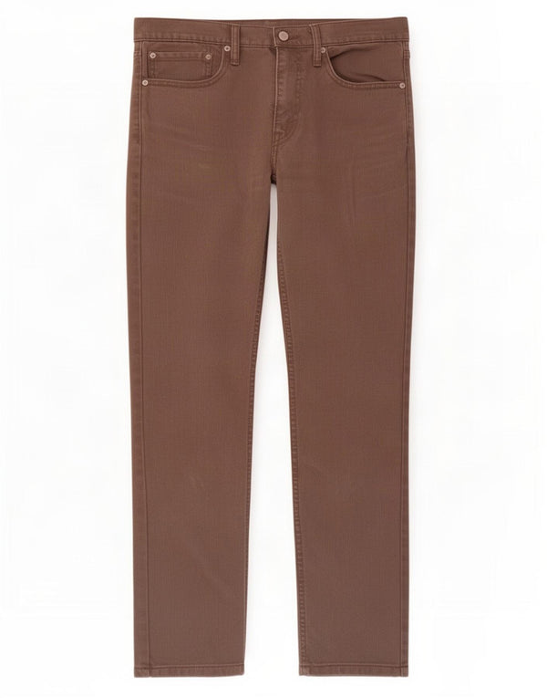 Levi's Mens 511 Slim Casual Trousers W34 L32 Brown Cotton