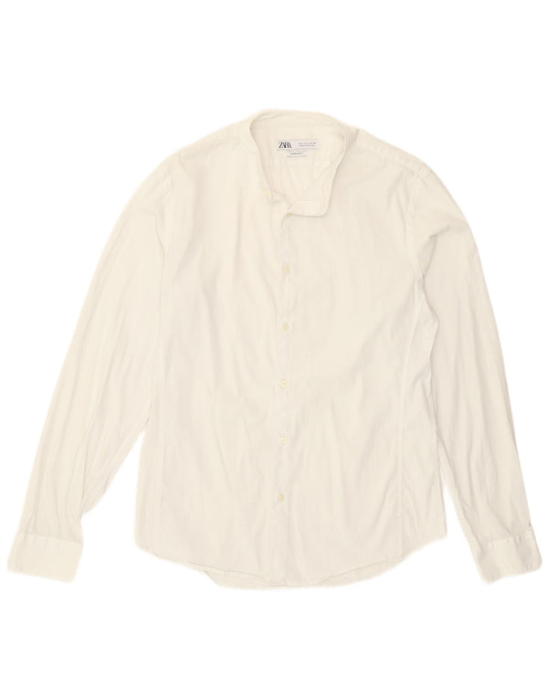 Zara Mens Slim Fit Shirt Large White Classic