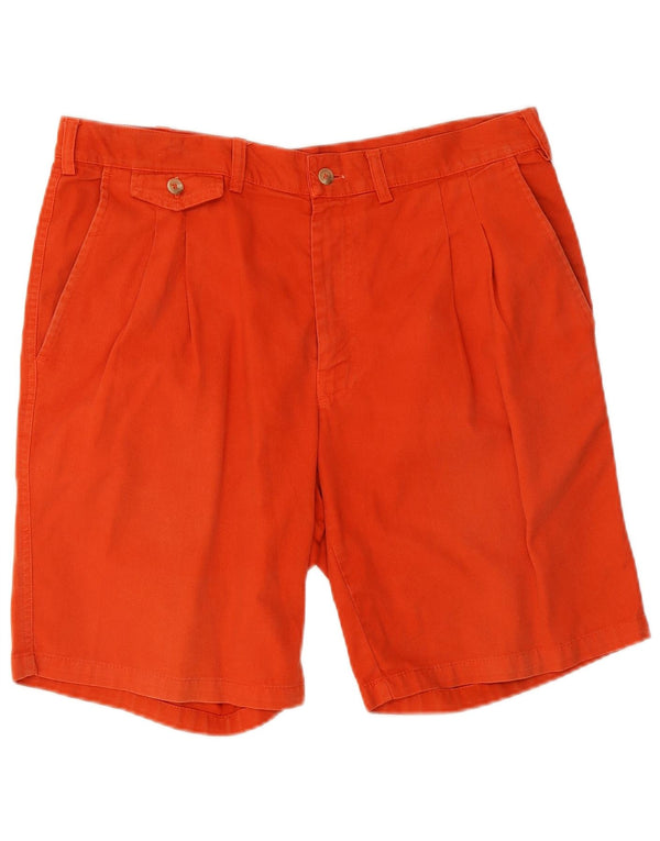 Johnny Lambs Mens Pegged Chino Shorts IT 52 XL W34 Orange Cotton