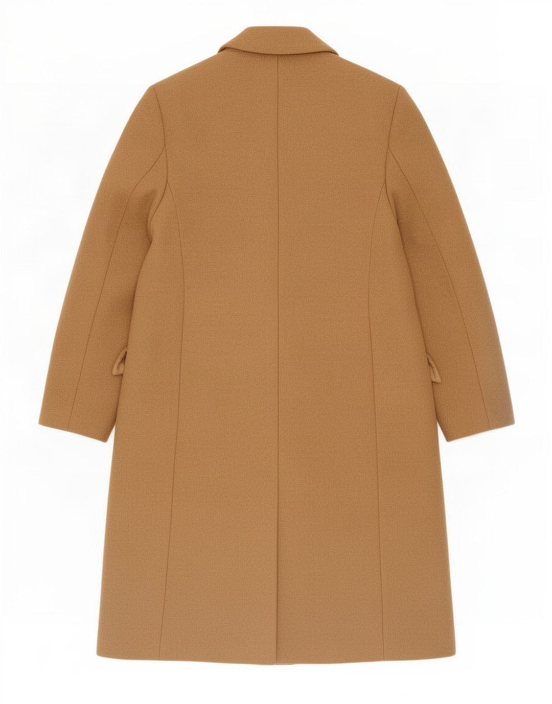Zara Womens Oversized Double Breasted Coat UK 6 XS Beige Wool