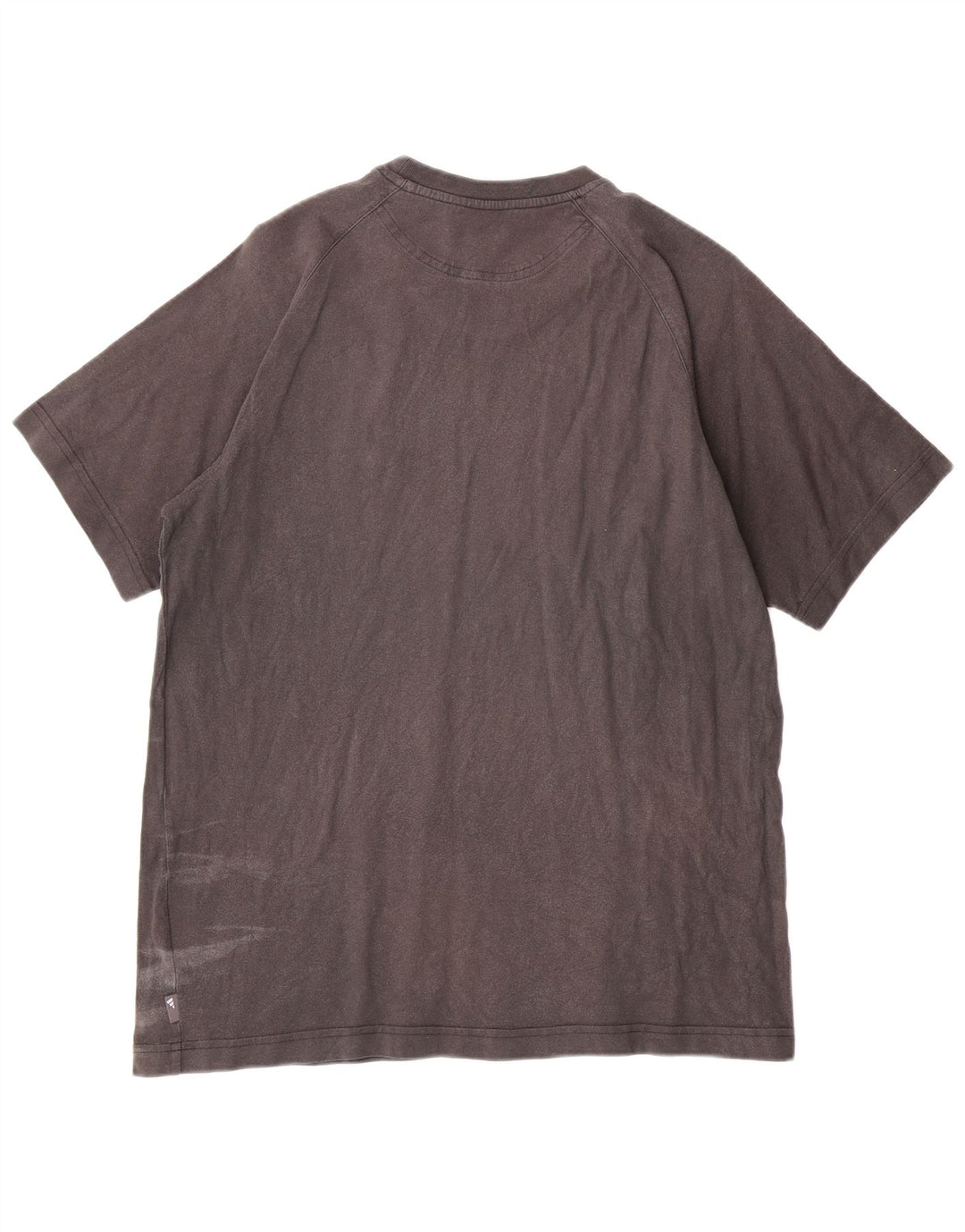 ADIDAS Mens T-Shirt Top Medium Grey Cotton