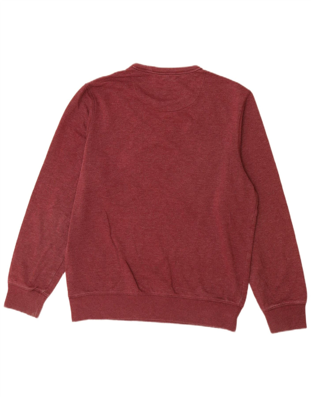 Marks & Spencer Mens Sweatshirt Jumper Medium Burgundy Cotton