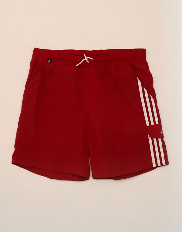 Adidas Mens Swimming Shorts Medium Maroon Polyester