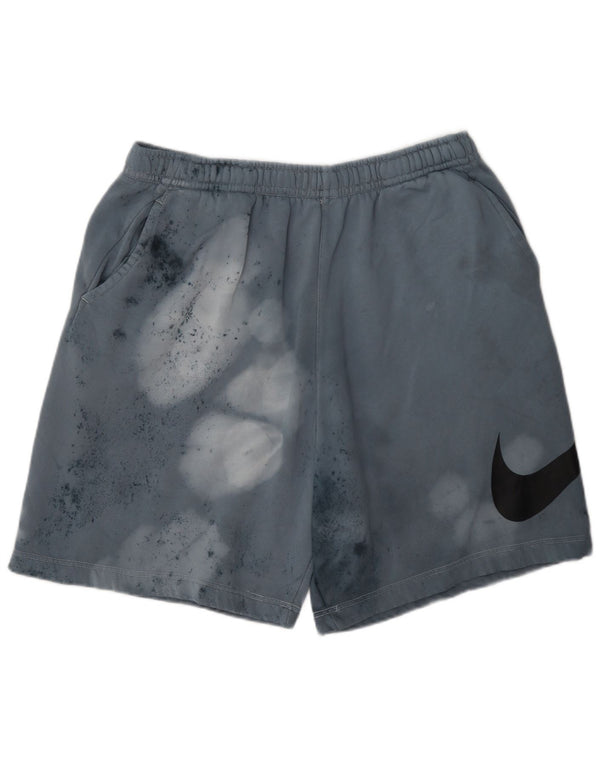 Nike Mens Acid Wash Sport Shorts 2XL Blue Spotted Cotton